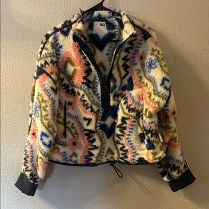 NWT SO Women's Multicolor Fleece Pullover
